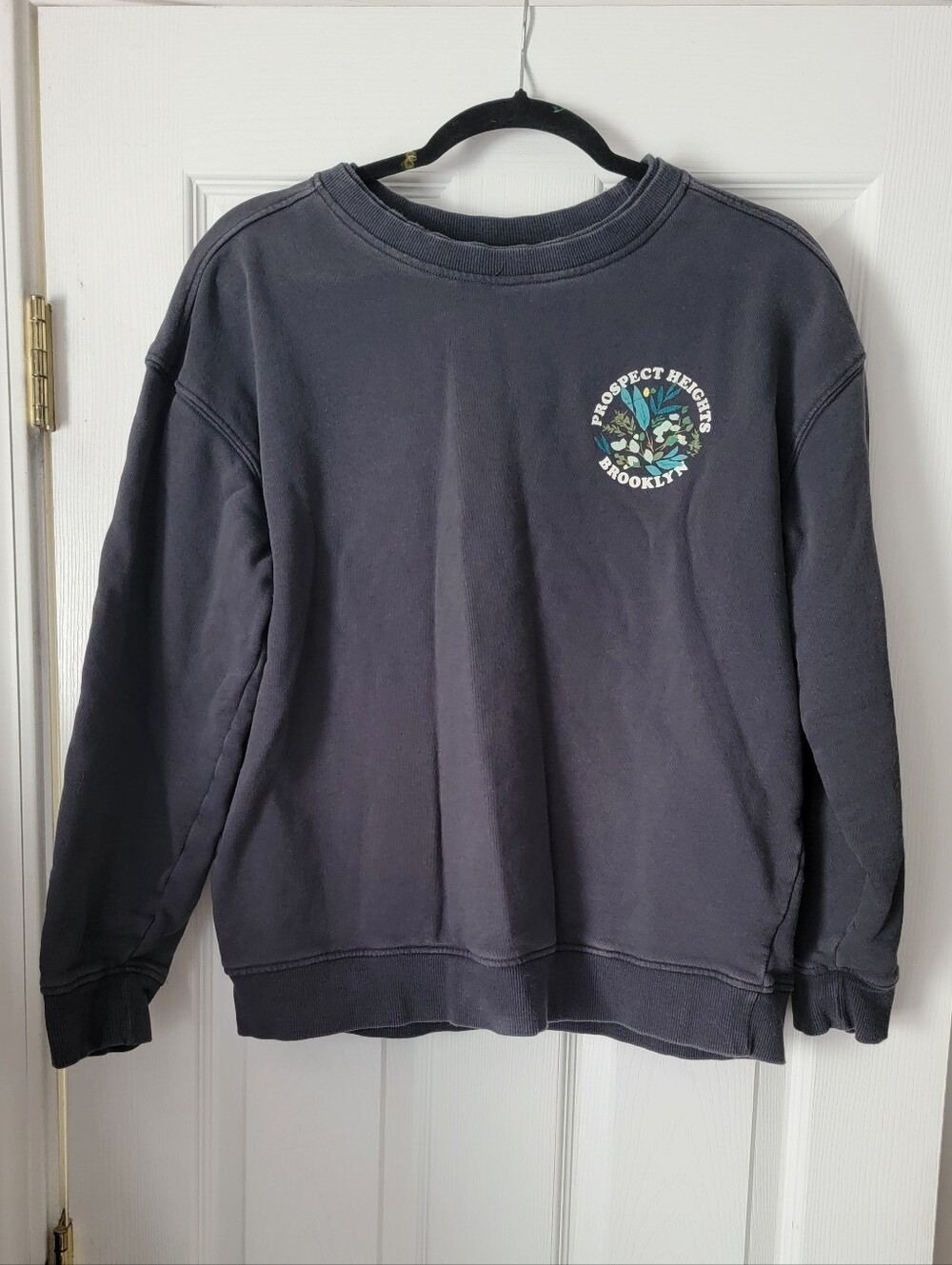 Goodfellow & Co Navy Crewneck with Small Chest Graphic